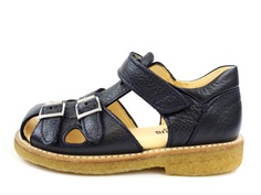 Angulus sandal navy with buckles and velcro